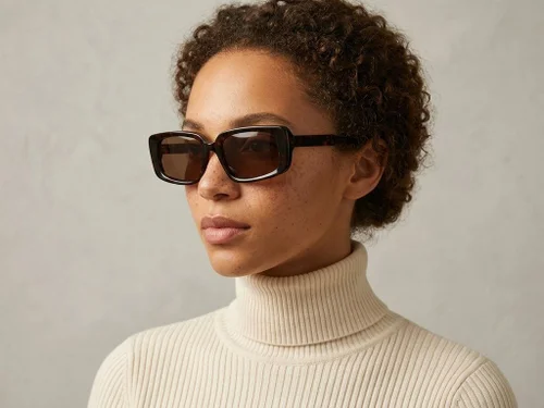Lunettes de soleil papillon en acétate écaille de tortue #BS2607-0363