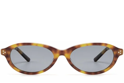 Oval Tortoiseshell Acetate Sunglasses #BS2607-0367