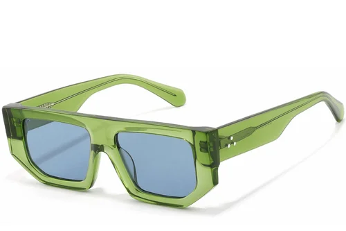 Lunettes de soleil aviateur en acétate vert #BS2607-0377