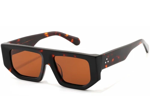 Gafas de sol estilo aviador de acetato con montura carey n.° BS2607-0378