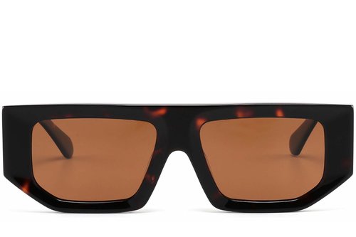 Lunettes de soleil aviateur en acétate écaille de tortue #BS2607-0378