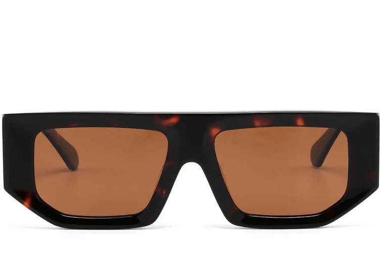 Aviator Tortoiseshell Acetate Sunglasses #BS2607-0378