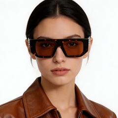 Aviator Tortoiseshell Acetate Sunglasses #BS2607-0378