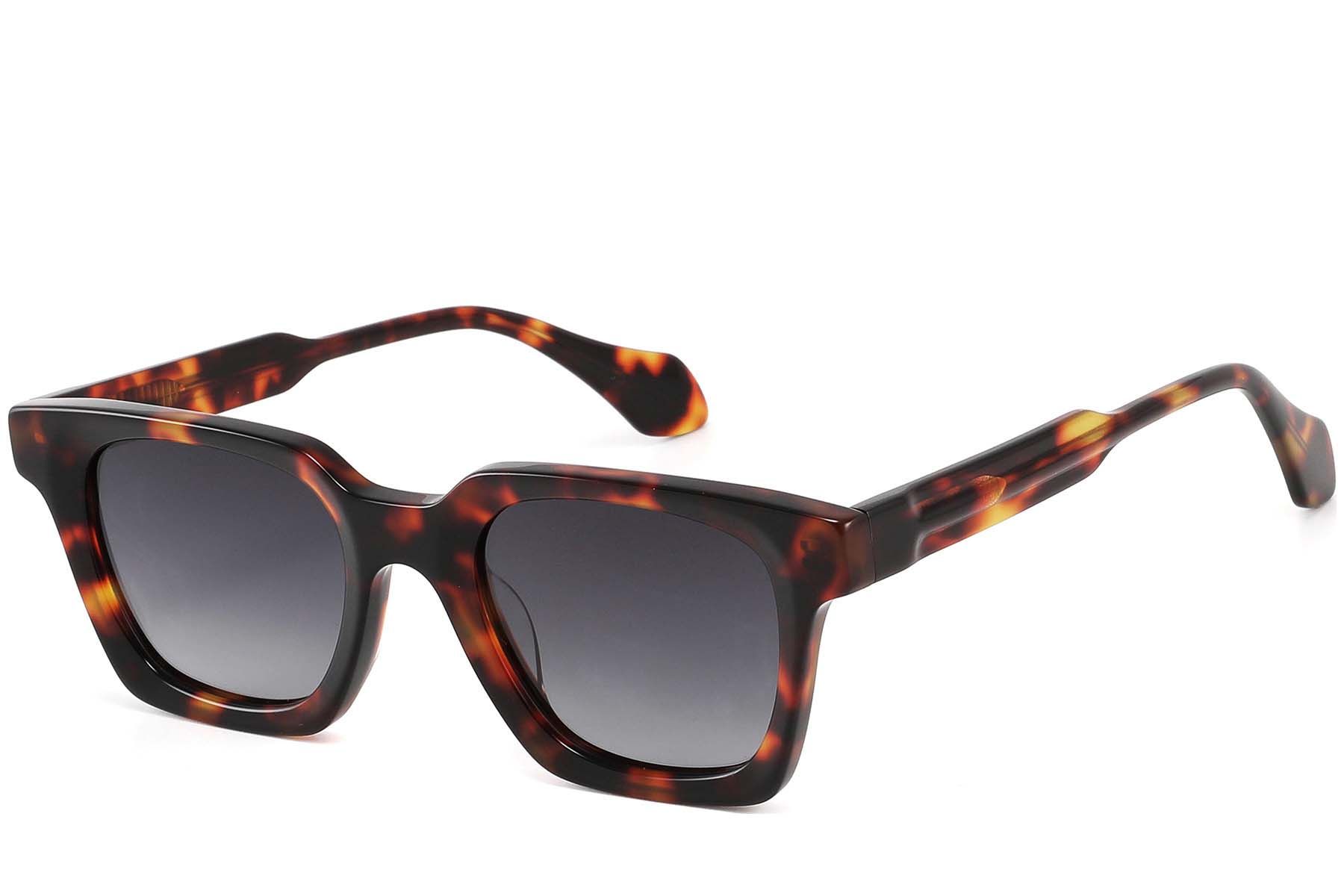 Rectangular Tortoiseshell Acetate #BS2607-0380 - BLACKSHEEP