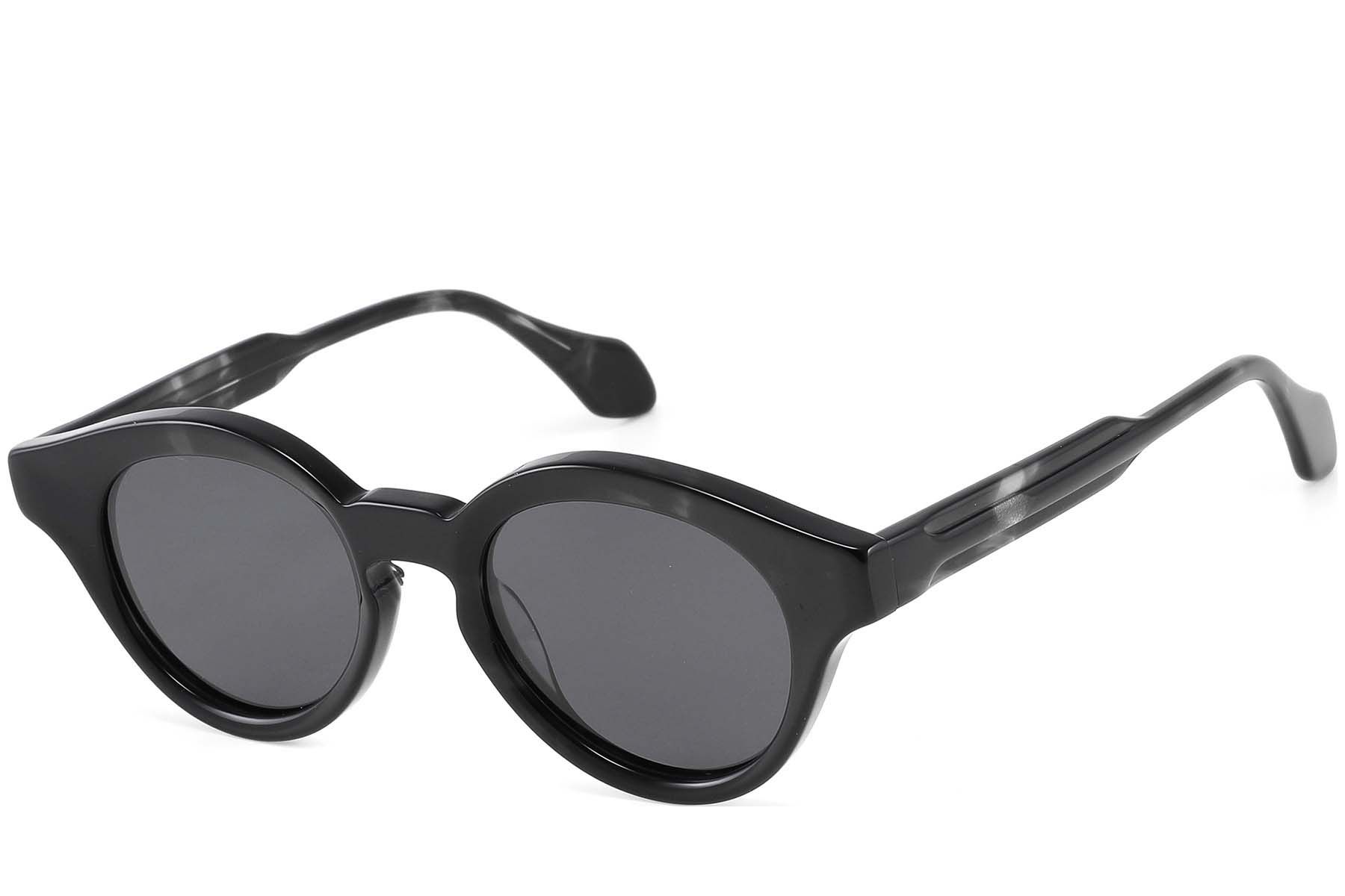 Oval Grey Acetate Sunglasses #BS2607-0383