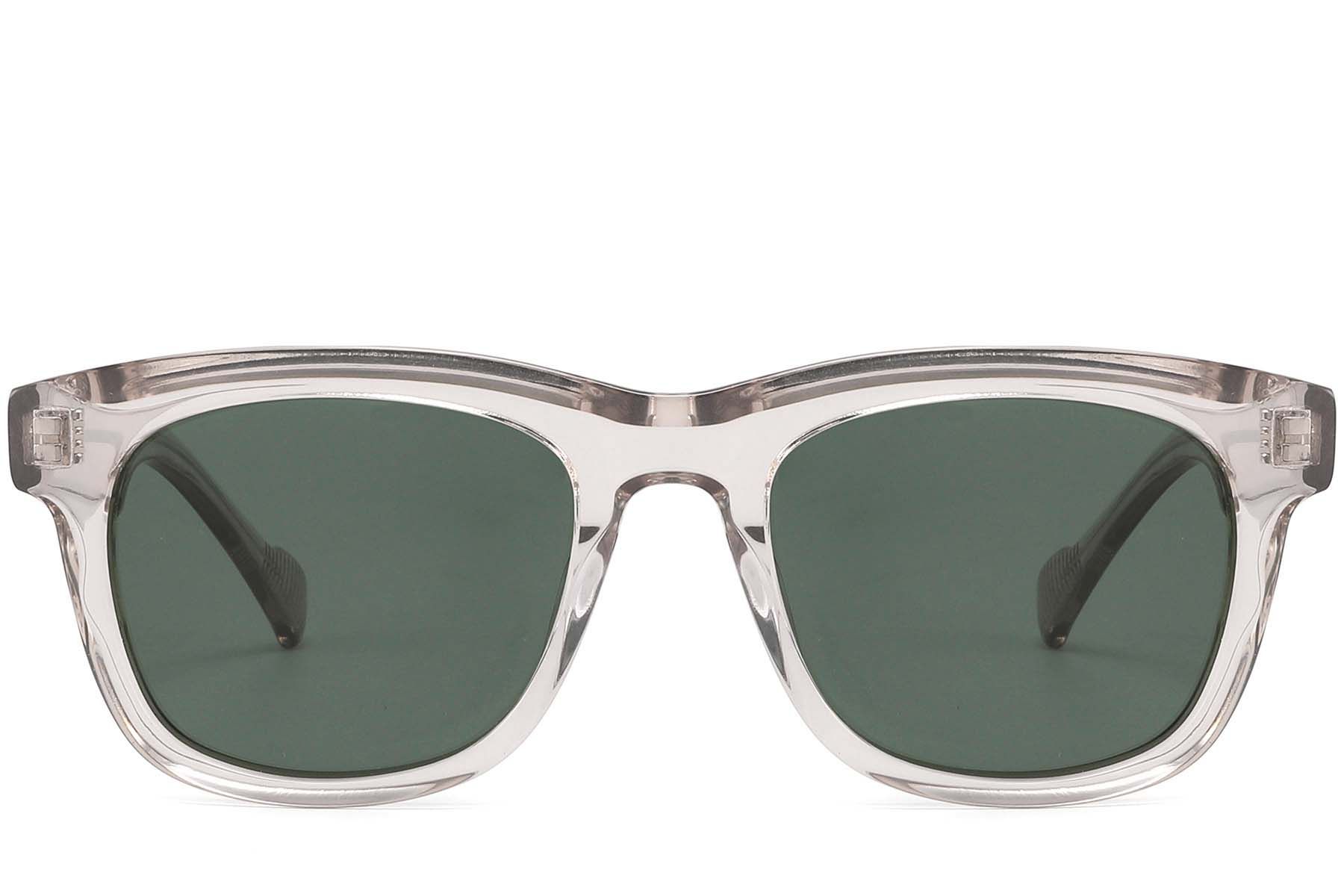 Rectangular Pink Acetate Sunglasses #BS2607-0408