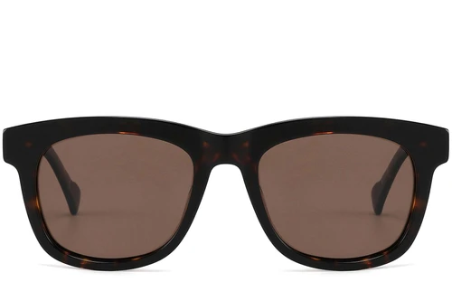 Gafas de sol rectangulares de acetato con montura de carey n.° BS2607-0409