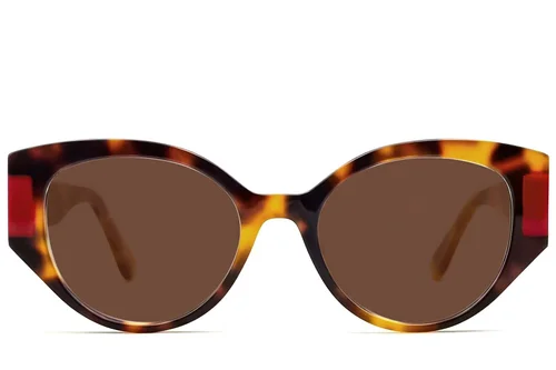 Lunettes de soleil papillon en acétate écaille de tortue #BS2607-0412