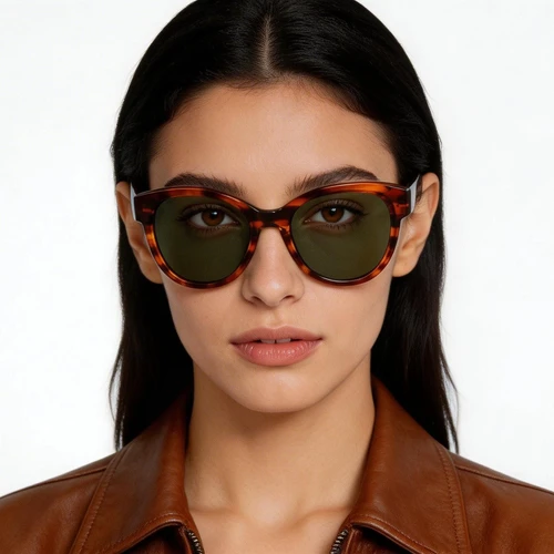 Gafas de sol de acetato con forma de mariposa y carey n.° BS2607-0421