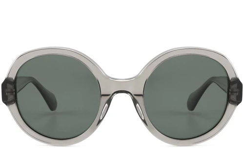 Gafas de sol ovaladas de acetato gris #BS2607-0432