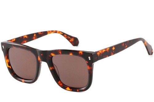 Gafas de sol rectangulares de acetato con montura de carey n.° BS2607-0435