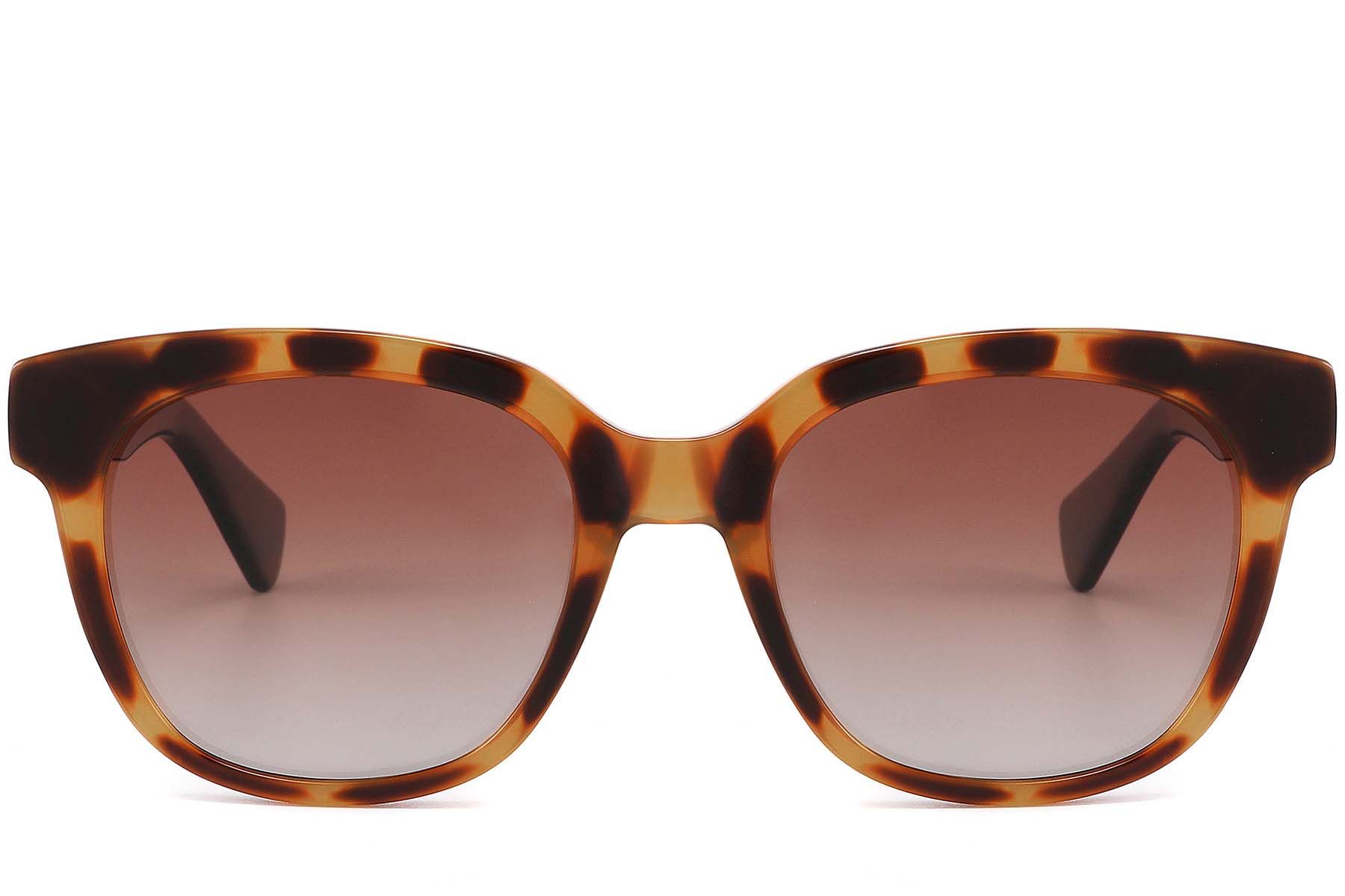 Rectangular Tortoiseshell Acetate Sunglasses #BS2607-0460