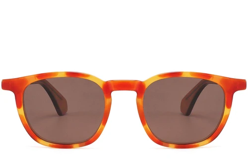 Gafas de sol rectangulares de acetato con montura de carey n.° BS2607-0464