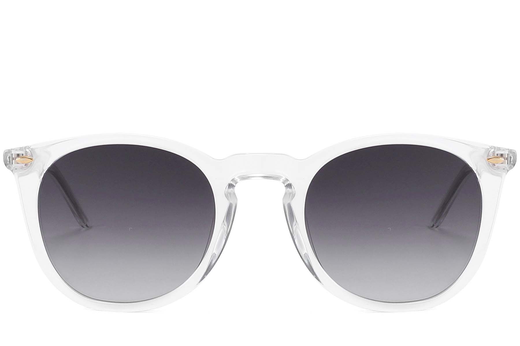 Oval Transparent Acetate Sunglasses #BS2607-0465
