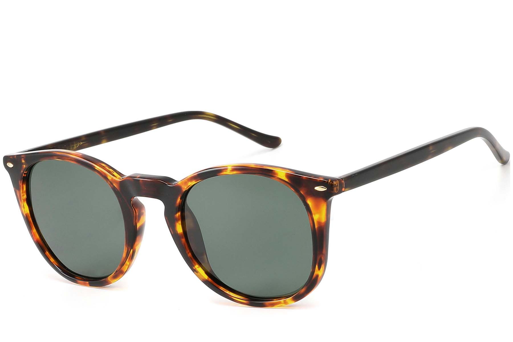 Oval Tortoiseshell Acetate Sunglasses #BS2607-0466