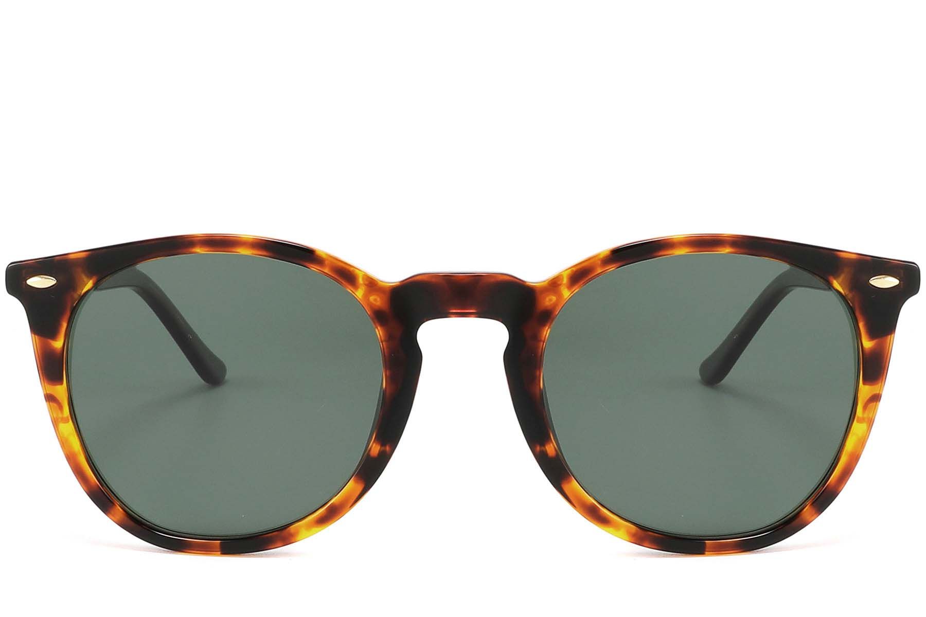 Oval Tortoiseshell Acetate Sunglasses #BS2607-0466
