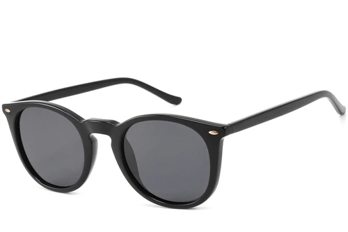 Gafas de sol ovaladas de acetato negro n.° BS2607-0468