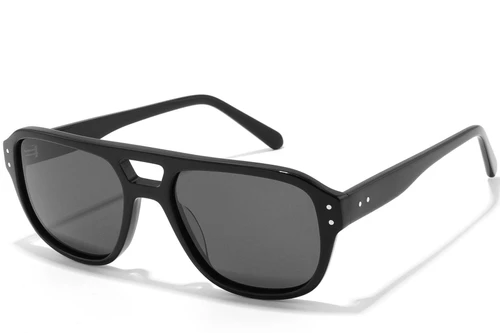 Gafas de sol estilo aviador de acetato negro n.° BS2607-0499