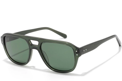 Gafas de sol de acetato verde aviador n.° BS2607-0501