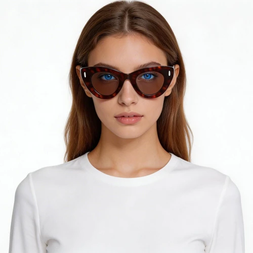 Gafas de sol de acetato con forma de mariposa y carey n.° BS2607-0503