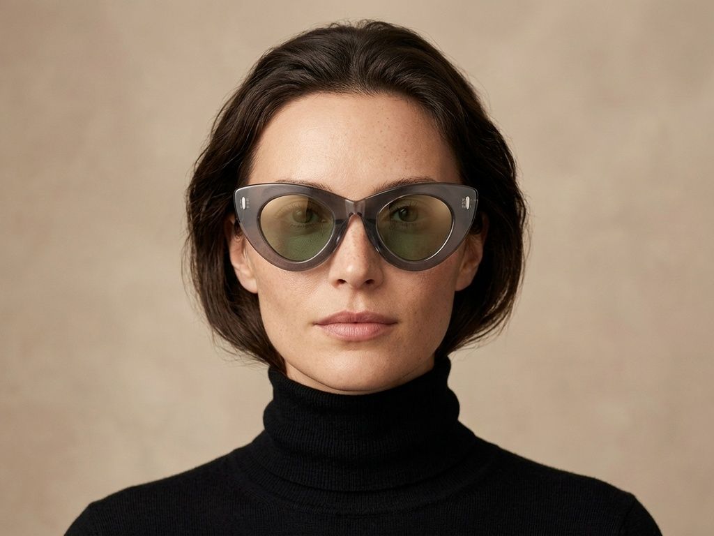 Gafas de sol de acetato gris mariposa n.° BS2607-0504