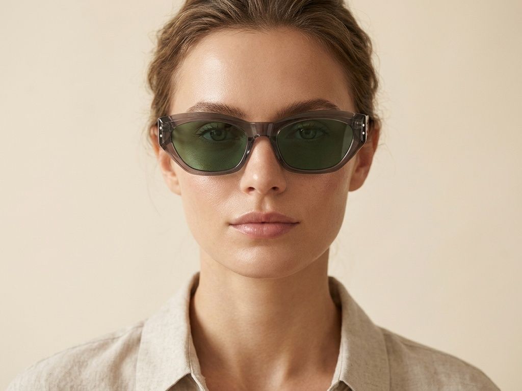 Butterfly Grey Acetate Sunglasses #BS2607-0509