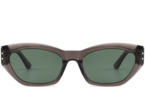 Lunettes de soleil papillon en acétate gris #BS2607-0509