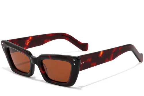 Lunettes de soleil papillon en acétate écaille de tortue #BS2607-0513