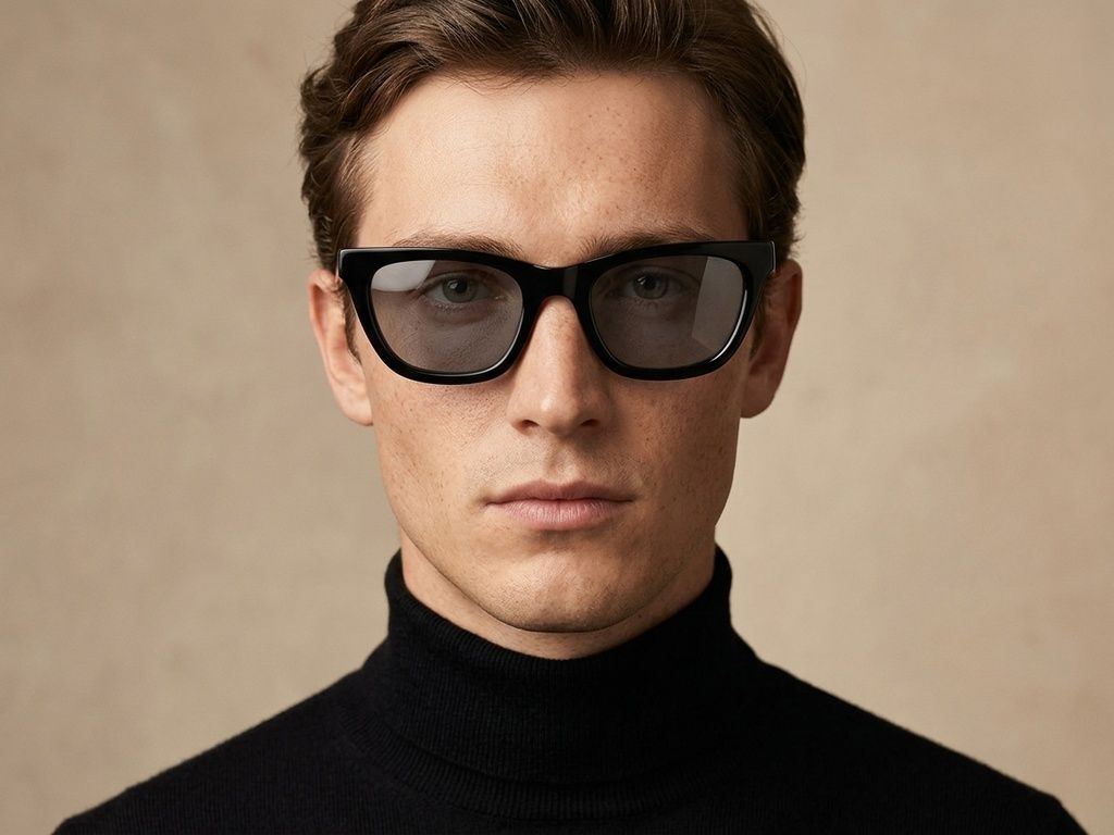 Butterfly Black Acetate Sunglasses #BS2607-0524