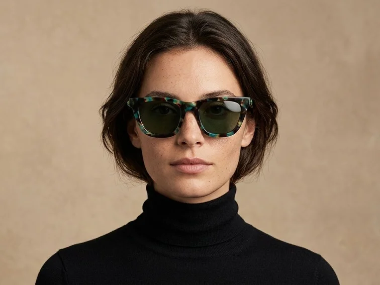 Gafas de sol de acetato con diseño de mariposa n.° BS2607-0525
