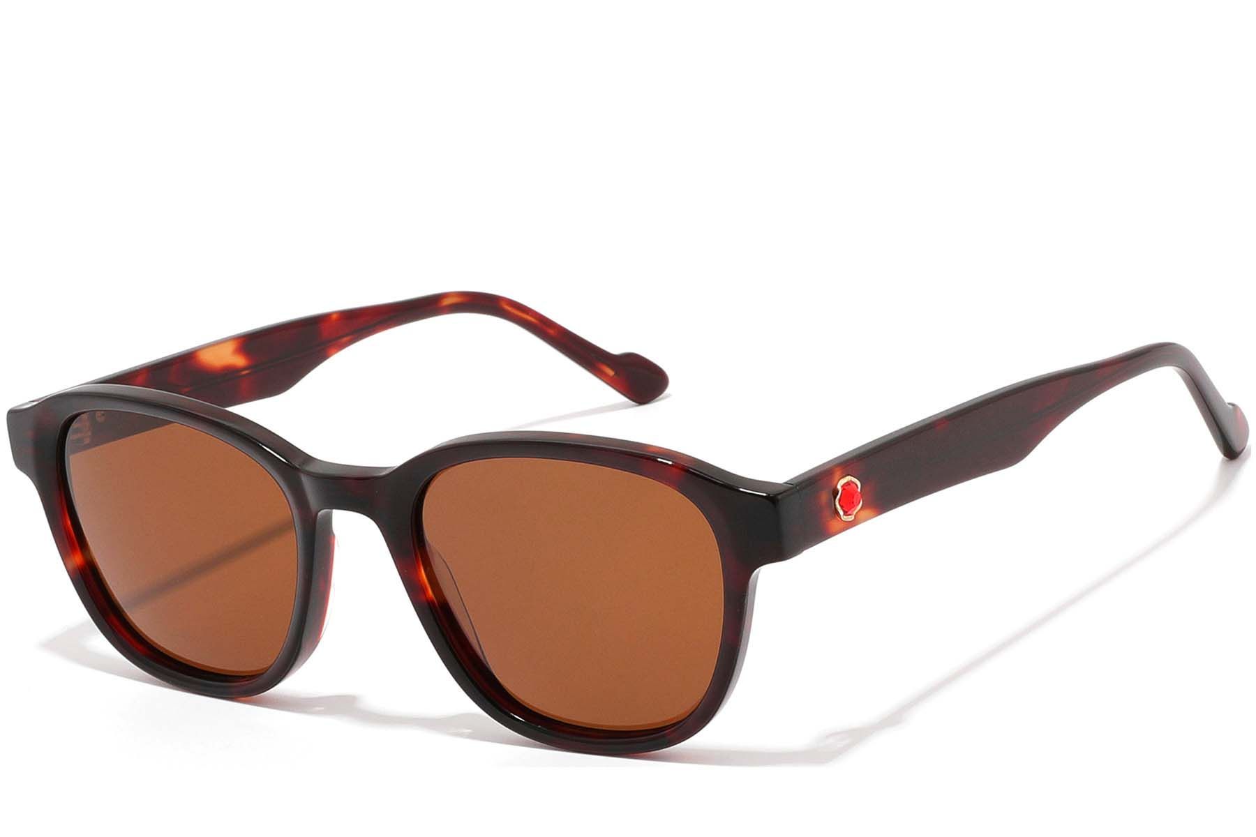 Oval Tortoiseshell Acetate Sunglasses #BS2607-0528
