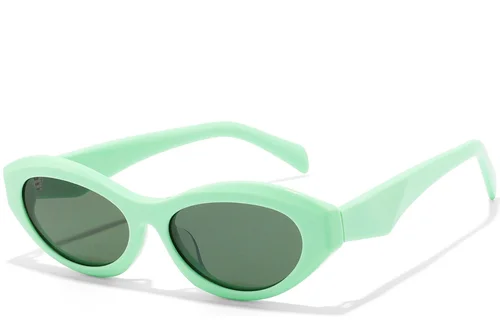 Lunettes de soleil papillon en acétate vert #BS2607-0529