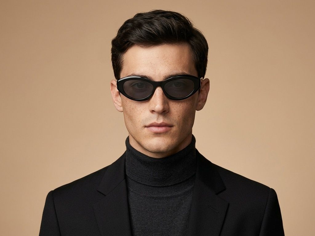 Butterfly Black Acetate Sunglasses #BS2607-0530
