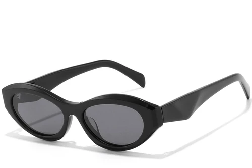 Gafas de sol de acetato negro con forma de mariposa n.° BS2607-0530