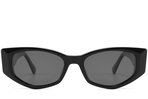 Gafas de sol geométricas de acetato negro n.° BS2607-0533