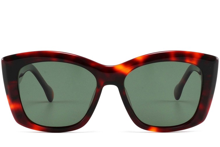 Sonnenbrille aus Acetat mit Schmetterlingsmuster in Schildpattoptik #BS2607-0539