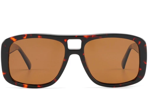 Gafas de sol estilo aviador de acetato con montura carey n.° BS2607-0542