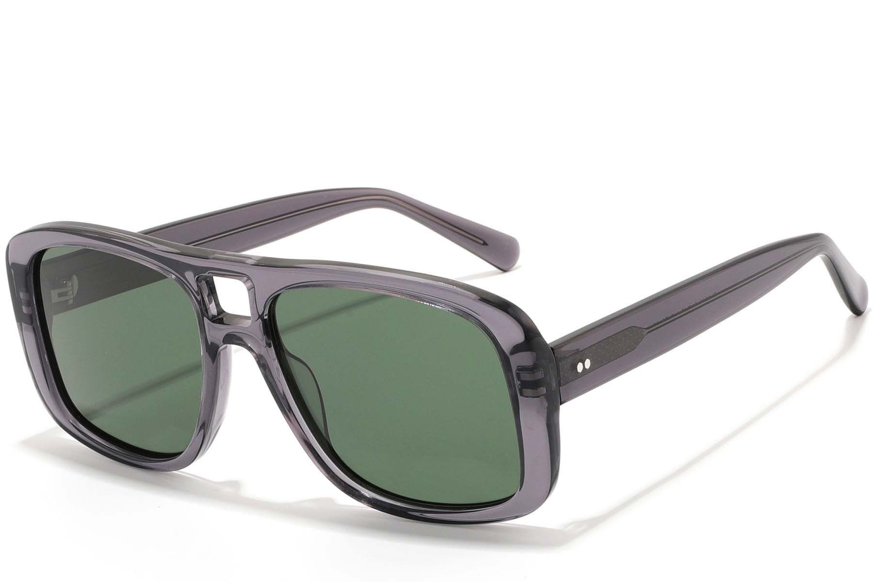Gafas de sol de acetato gris aviador n.° BS2607-0543