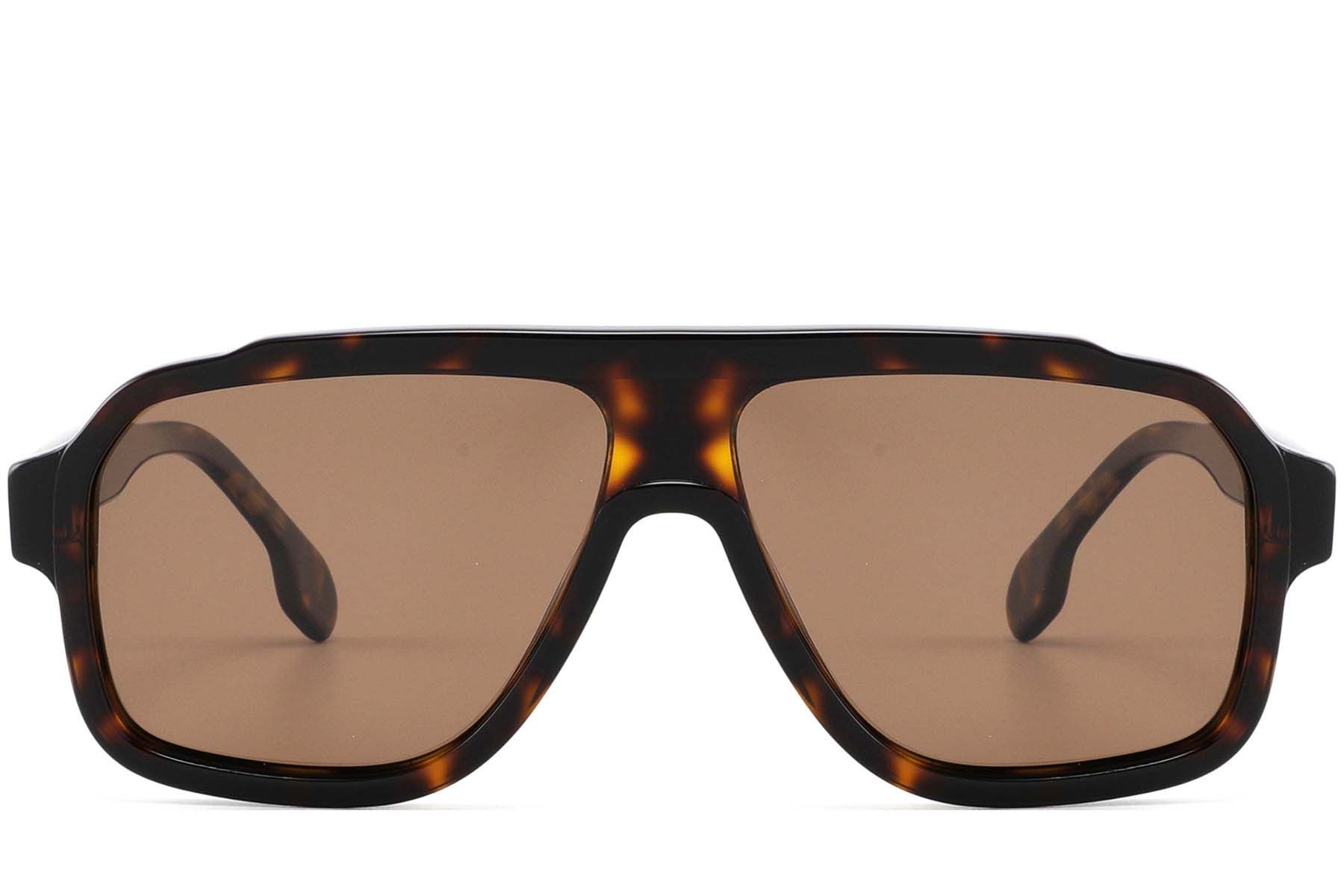 Aviator Tortoiseshell Acetate Sunglasses #BS2607-0545