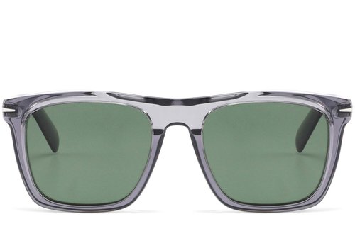 Lunettes de soleil rectangulaires en acétate gris #BS2607-0549