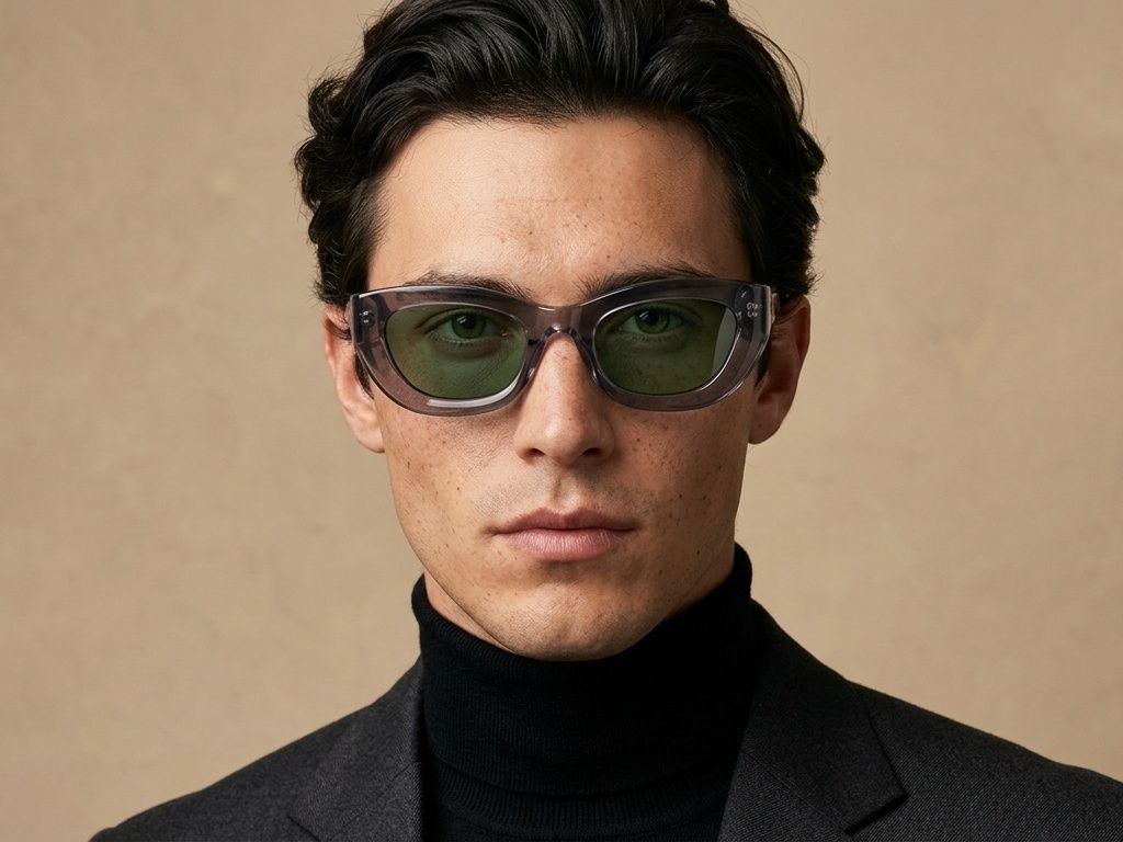 Gafas de sol de acetato gris mariposa n.° BS2607-0552