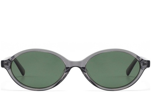 Gafas de sol ovaladas de acetato gris #BS2607-0559