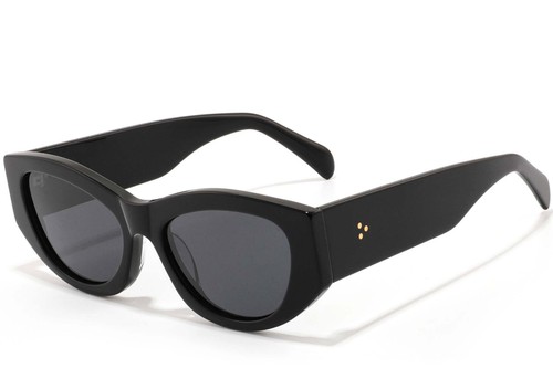 Gafas de sol de acetato negro con forma de mariposa n.° BS2607-0564