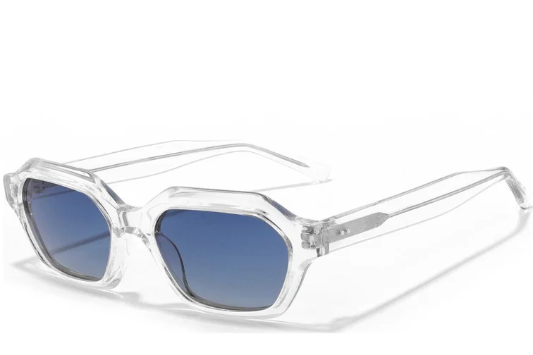 Geometric Transparent Acetate Sunglasses #BS2607-0573