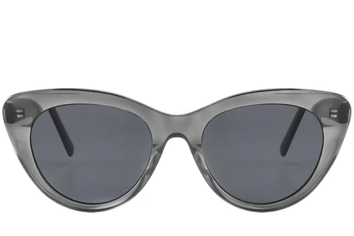 Lunettes de soleil papillon en acétate gris #BS2607-0588