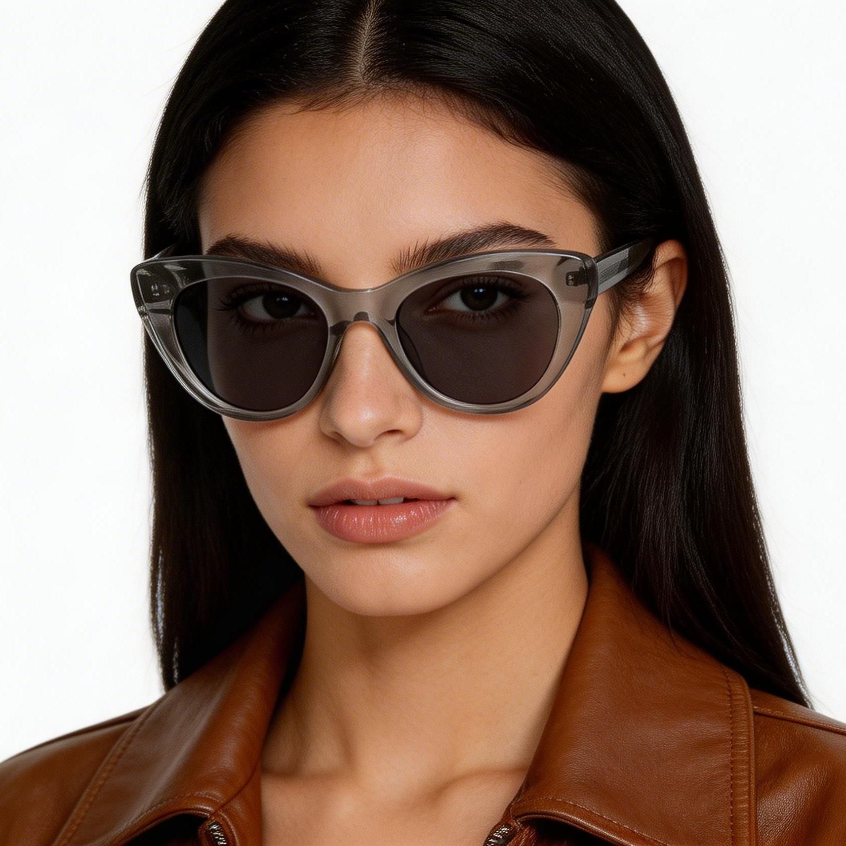 Gafas de sol de acetato gris mariposa n.° BS2607-0588