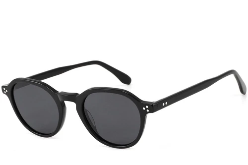Gafas de sol ovaladas de acetato negro n.° BS2607-0591