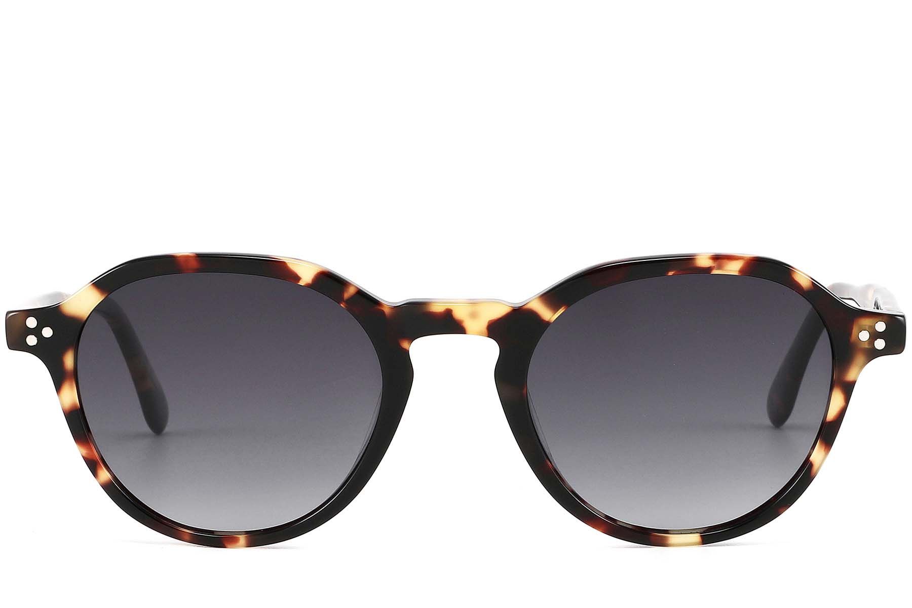 Oval Tortoiseshell Acetate Sunglasses #BS2607-0593