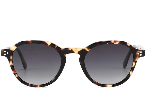Gafas de sol ovaladas de acetato con montura de carey n.° BS2607-0593