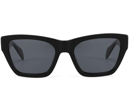Gafas de sol de acetato negro con forma de mariposa n.° BS2607-0594
